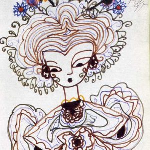 “Autorretrato: ‘Para mi querida Angelita, Pita, 91’”, Pita Amor.