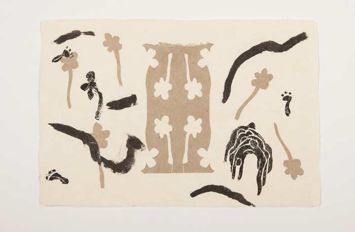 Montaje de grabados: exposición de Carmina Hernández