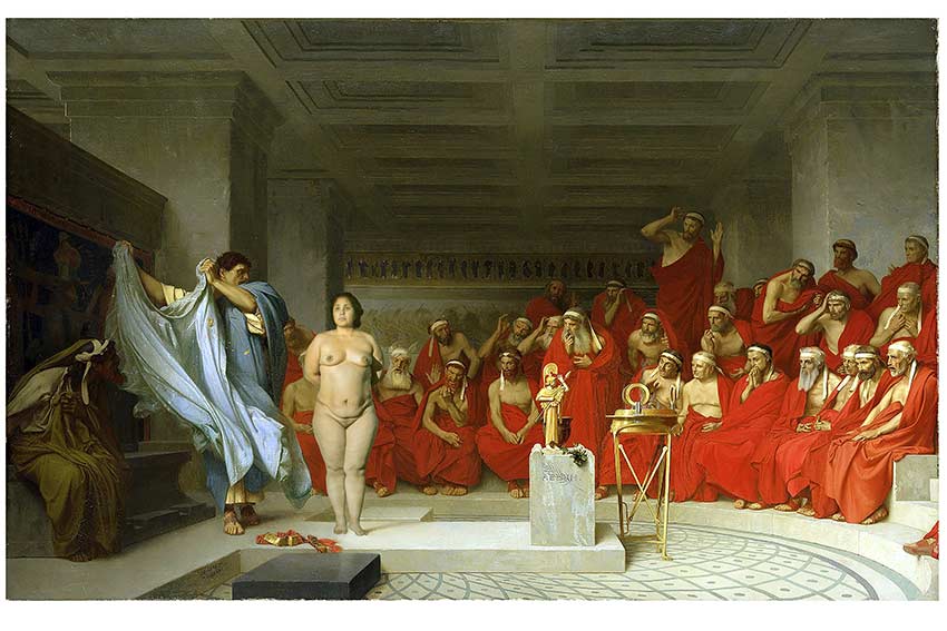 Carol Espíndola. Sobre Friné. De la serie La Atlántida, o de la utopía del cuerpo femenino, 2015. Cortesía: Museo Kaluz